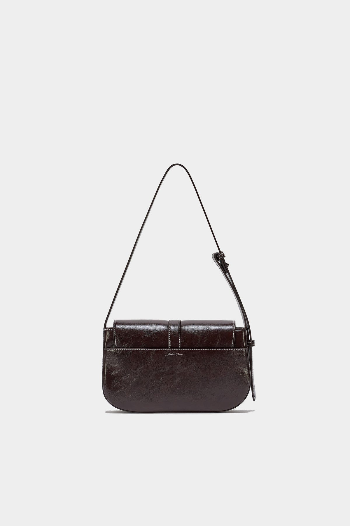 アトリエ・クラシック バゲット S ショルダーバッグ Dark brown (stitch)